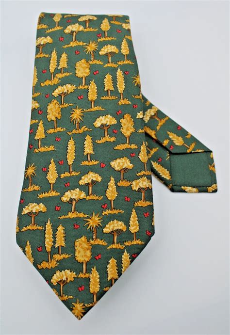 hermes tree tie|Hermes used tie.